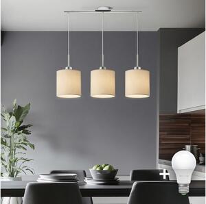 Eglo - Lustră LED TUNJA suspendată pe cablu, 3xE27/60W/230V, crem