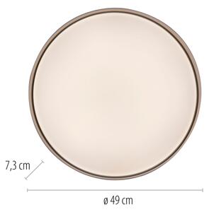 Schöner Wohnen 14595-39 - Plafonieră LED dimabilă TAVOLI LED/34W/230V gri+telecomandă