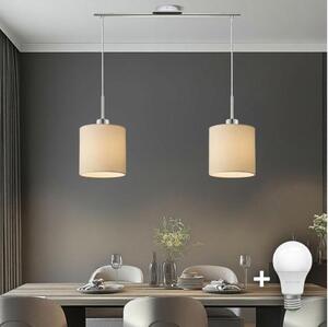 Eglo - Lustră LED pe cablu TUNJA, 2xE27/60W/230V, crem
