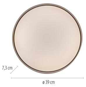 Schöner Wohnen 14594-39 - plafonieră LED dimabilă TAVOLI LED/20W/230V gri + telecomandă