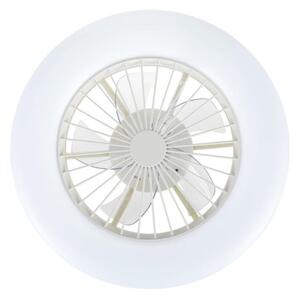 Plafonieră LED dimabilă cu ventilator Lucci Air 513200 OSLO LED/20W/230V alb + telecomandă