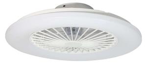 Plafonieră LED dimabilă cu ventilator Lucci Air 513200 OSLO LED/20W/230V alb + telecomandă