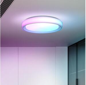 Plafonieră LED RGB dimabilă Solight WO8015 FLOCO LED/30W/230V+RGB/6W d. 40 cm + telecomandă