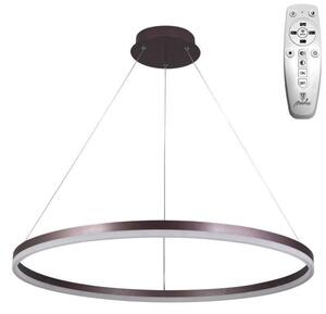 Brilagi - Lustră reglabilă pe cablu CIRCLE LED/55W/230V 3000-6500K maro+telecomandă