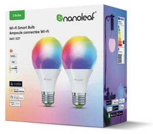 SET 2x bec LED RGBW dimabil Nanoleaf N7501B02-2A60E A19 E27/9W/230V 2700-6500K
