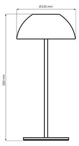 Lampă de birou LED TANZANIA, 1,8W, 5V USB, 1800 mAh, IP44, roză