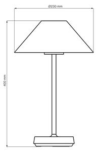 Lampă LED dimabilă de masă SERENGETI LED/3,4W/5V USB 3600 mAh IP44 negru
