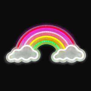 2Kids Toys - Neon decorativ de perete LED/5W/USB curcubeu cu nori