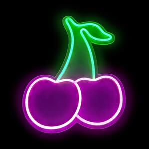 2Kids Toys - Decorațiune LED neon de perete LED/5W/USB, Cireșe