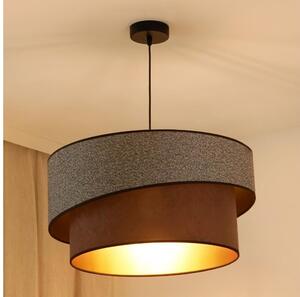 Lustră pe cablu Brilagi VEGAS SHINE 1xE27/15W/230V d. 50 cm gri/maro