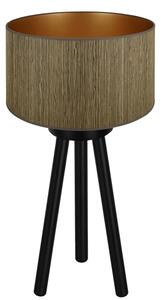 Brilagi - Lampă de masă BOSTON ROLLER 1xE27/15W/230V maro/auriu