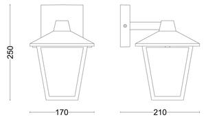 Aplică de exterior Philips KINNO 1xE27/25W/230V IP44