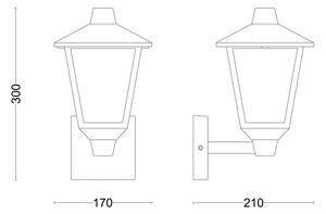 Aplică Philips KINNO 1xE27/25W/230V IP44