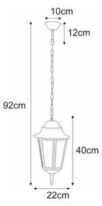 Kaja Lozana lampă suspendată exterior 1x60 W negru K-5006HCZARNY