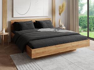 Pat de levitare 180x200 din placa de mobilier DM2 stejar craft