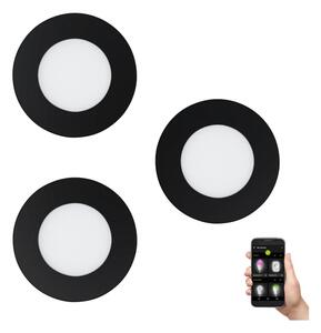 Eglo 31743 - Set 3x corpuri de iluminat LED reglabile FUEVA-Z, LED/2,8W/230V, IP44, negru