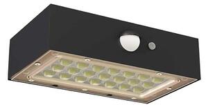 Proiector LED solar cu senzor de mișcare LED/3,7V 1200mAh 4000K IP65 negru