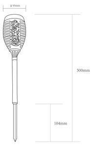 SET 2x lampă LED solară Globo 33535-2 LED/0,1W/3V IP44