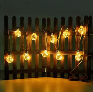 Lanț LED solar decorativ Globo 33694-10 50xLED/0,06W/3,2V IP44