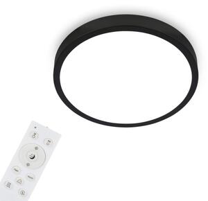 Plafonieră LED RGBW dimabilă Briloner 3709-015 LED/22W/230V negru + telecomandă
