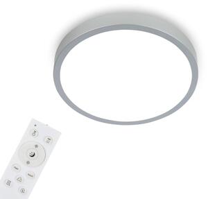 Plafonieră LED RGBW dimabilă Briloner 3709-014 LED/22W/230V argintiu + telecomandă