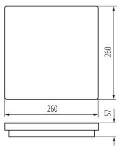 Plafonieră LED de exterior Kanlux 38782 BENO LED/24/30W/230V 3000/3500/4000K IP65 alb