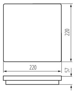 Plafonieră LED Kanlux 38787 BENO LED/12/18W/230V 3000/3500/4000K IP65 antracit