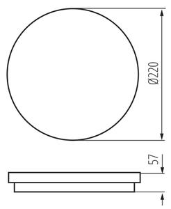 Plafonieră LED de exterior Kanlux 38778 BENO LED/12/18W/230V 3000/3500/4000K IP65 alb