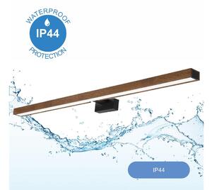 Aplică LED pentru oglindă Brilagi WOODY MIRROR LED/15W/230V IP44 stejar/negru