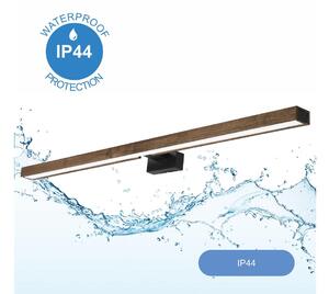 Aplică LED pentru oglindă Brilagi WOODY MIRROR LED/15W/230V IP44 stejar/negru