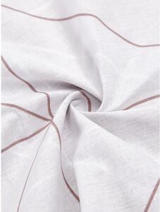 Lenjerie de pat din bumbac by46, 135 x 200 cm, roz-alb