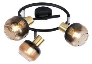 Spot Prezent 27515 PEGAS 3xE14/40W/230V negru/fumuriu