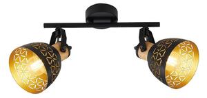 Prezent 27523 - Spot MESCALA 2xE14/40W/230V negru