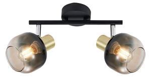 Spot Prezent 27514 PEGAS 2xE14/40W/230V negru/fumuriu