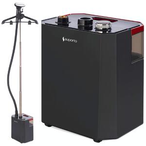 Fier de Calcat Vertical cu aburi SUPORTO S2, Steamer de 2200W cu 3 trepte de putere. Statie de calcat profesionala pentru haine netede, fara mirosuri si fara cute. Rezervor aparat 2.9 L, pentru 64 min de lucru, 45g/min abur continuu