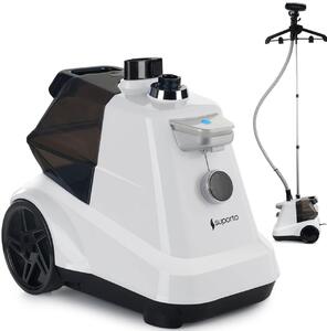 Fier de Calcat Vertical cu aburi SUPORTO R3, Steamer de 2200W cu 4 trepte de putere. Statie de calcat profesionala pentru haine netede, fara mirosuri si fara cute. Rezervor aparat 3L, pentru 65 min de lucru, 45g/min abur continuu, Alb