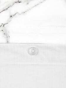 Lenjerie de pat din bumbac percale Westwing Collection Malin, 155 x 220 cm, alb-negru