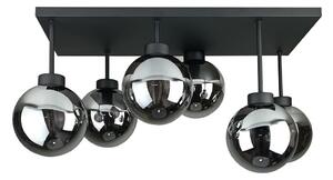 Lustră aplicată DEA 6xE14/60W/230V negru/negru fumuriu