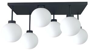 Lustră aplicată DEA 6xE14/60W/230V negru/alb