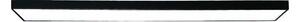 Plafonieră LED/32W/230V 4000K 120x13 cm negru