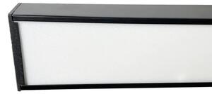 Plafonieră LED/32W/230V 4000K 120x13 cm negru