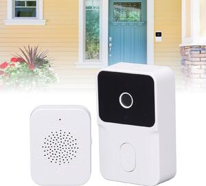 Sonerie Video Smart 4K WiFi, Night Vision, Audio Bidirectional, Alb