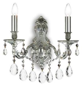 Aplică de cristal Ideal Lux GIOCONDA 2xE14/40W/230V crom lucios