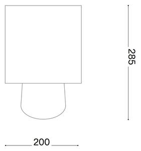 Ideal Lux - Lampă de masă KALI 1xE14/40W/230V crem/bej