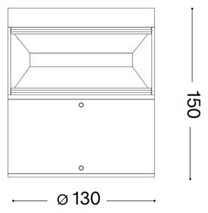 Lampă LED de exterior Ideal Lux BOEING LED/14W/230V 15 cm IP65 maro