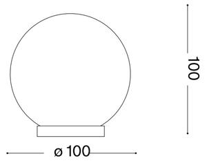 Lampă LED de masă Ideal Lux MAPA 1xG9/3W/230V d. 10 cm alb