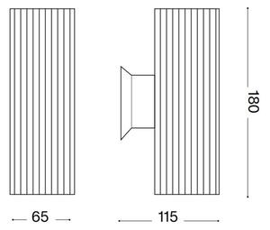 Aplică de exterior Ideal Lux BASE 2xGU10/28W/230V IP44 alb