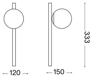 Aplică LED Ideal Lux BINOMIO 1xG9/3W/230V alb