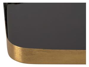 Tavă servire din metal PT LIVING Festive, 13 x 25 cm, negru-auriu