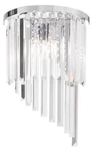 Aplică de cristal Ideal Lux CARLTON 3xE14/40W/230V crom lucios